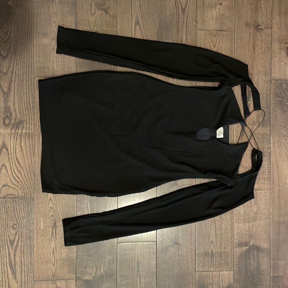 Black Oh Polly cut out mini dress